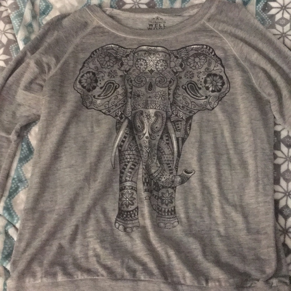 Elephant Long Sleeve Pullover